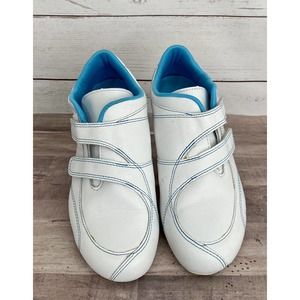 Lacoste Sport Spindarella 2 Strap Womens Driving Sneakers Size 7.5 Shoe Blue